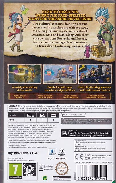Dragon Quest Treasures - Nintendo Switch (A Grade) (Genbrug)